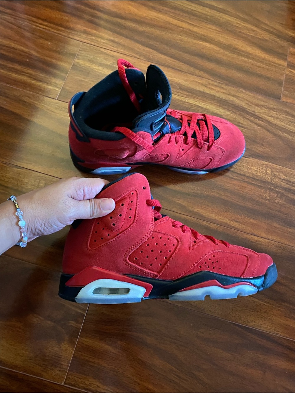 Air Jordan 6 Retro “Toro Bravo” Red Basketball Sneakers 6.5 Youth Women  8